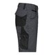 Dark gray/black polyester-cotton shorts with multiple pockets.