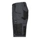 Dark gray/black polyester-cotton shorts with multiple pockets.