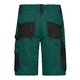 Dark green/black polyester and cotton shorts with multiple pockets.