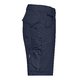 Navy blue cotton blend shorts with multiple pockets.