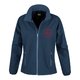 Blue men's softshell jacket with full zip and side pockets.