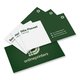 Paper business cards, printable on both sides.