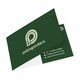 Paper folding business cards with one folding edge.