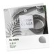 Paper, portrait-oriented folding cards with partial hot foil stamping.