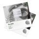 Paper folding cards in portrait format with hot foil stamping.