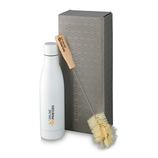 Vacuum insulated bottle with brush set Vasa