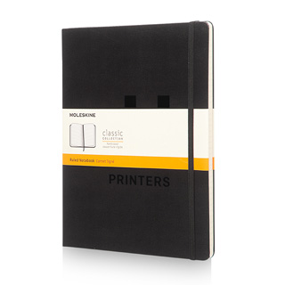 Hard cover notebook XL (ruled)
