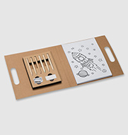 Kids coloring book with colored pencils Forio