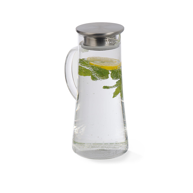Tokat glass jug with lid