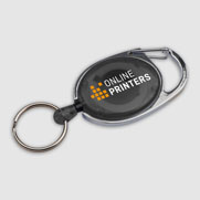 Employee retractable keyring with clip