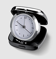 Metal travelling clock Lausanne