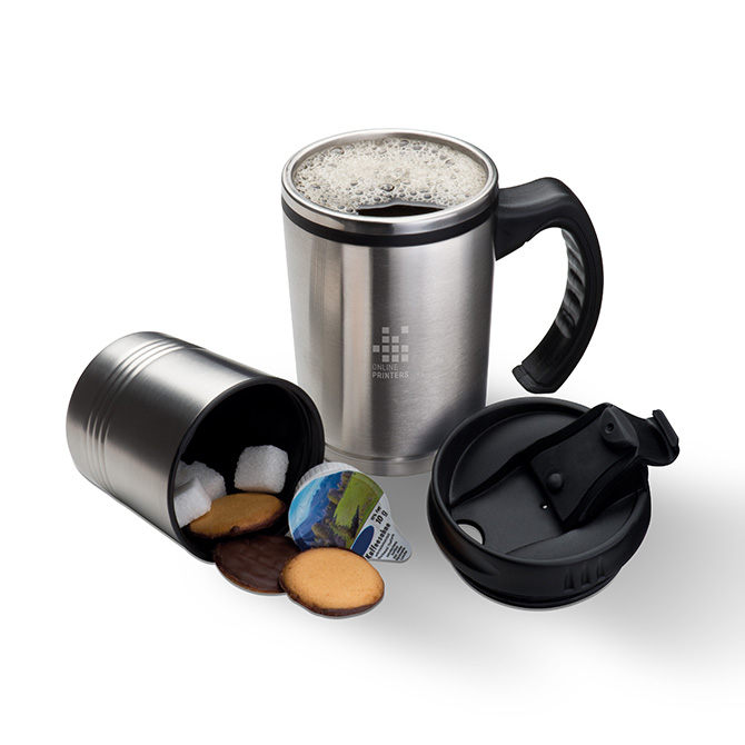 2-in-1 metal thermal mug Hadley