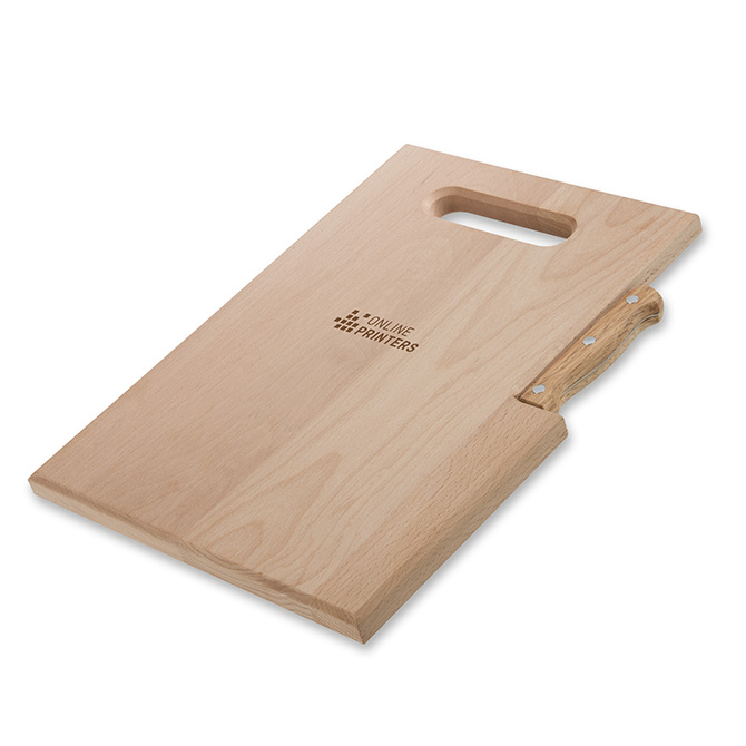 Wooden board with knife Lizzano