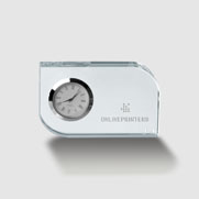 Glass block with clock Vicenza