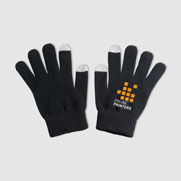 Cary gloves with 2 touch screen fingertips