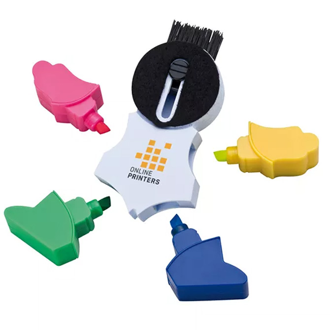 Osasco 5-in-1 text marker with keyboard brush