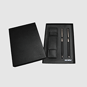senator® Black Line set of ball pen and fountain pen in a case