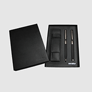 senator Black Line set of ball pen and fountain pen in a case