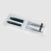 senator Nautic Soft Touch set of ball pen and rollerball pen in a case