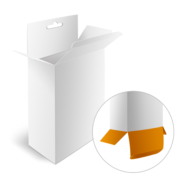 five panel hangers with 1-2-3 bottom, unprinted