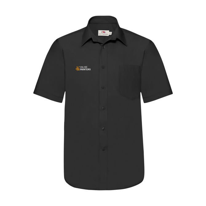 Fruit of the Loom poplin short sleeve shirts