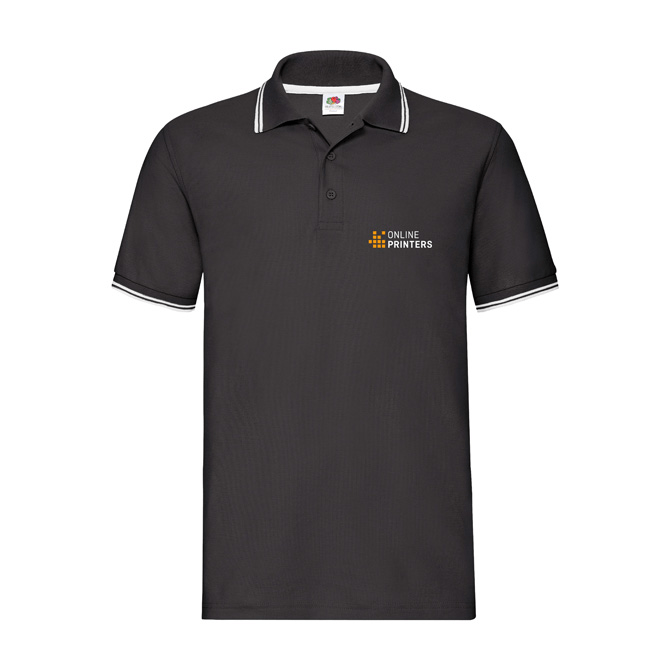 Fruit of the Loom tipped polo shirts