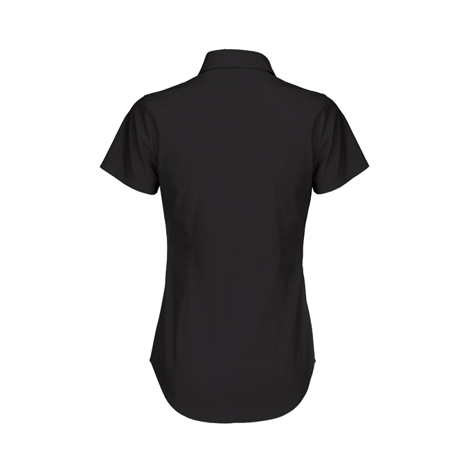 B&C Black Tie short sleeve dress shirts
