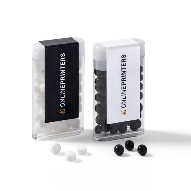 Mints in plastic dispensers