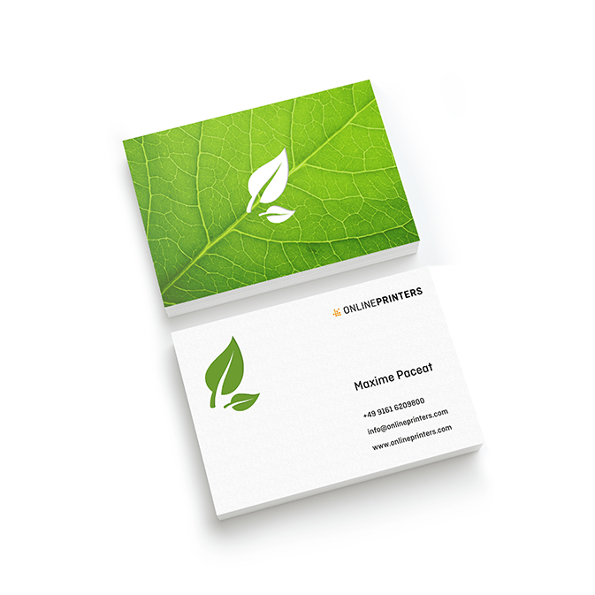 Business cards eco/natural paper
