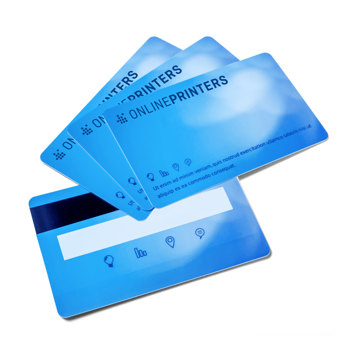 Plastic cards signature field & magnetic strip