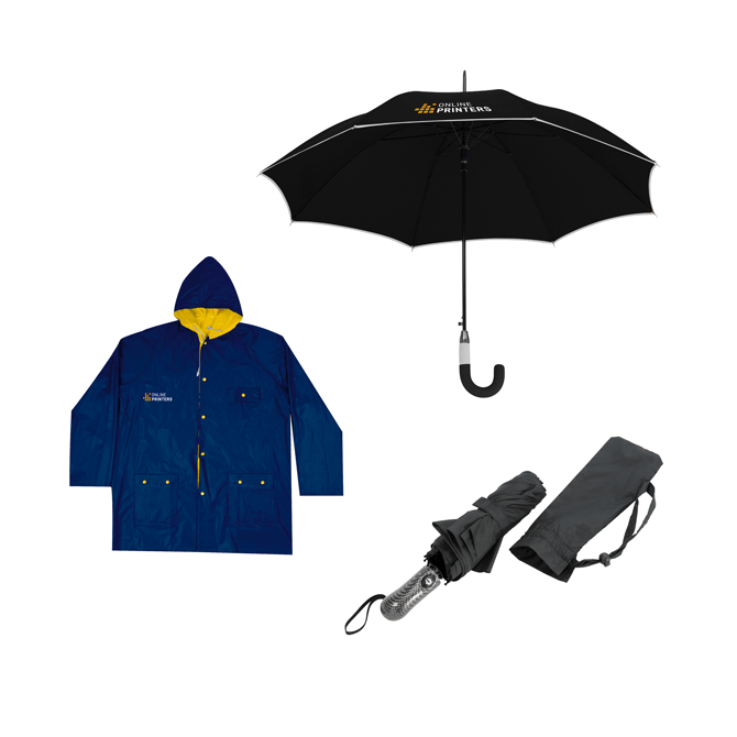Umbrellas & raincoats