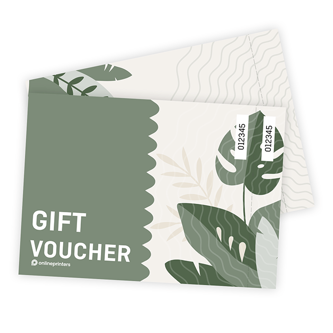 Voucher cards with perforation