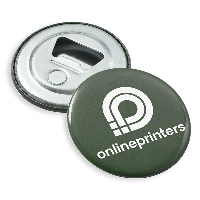 Button bottle openers