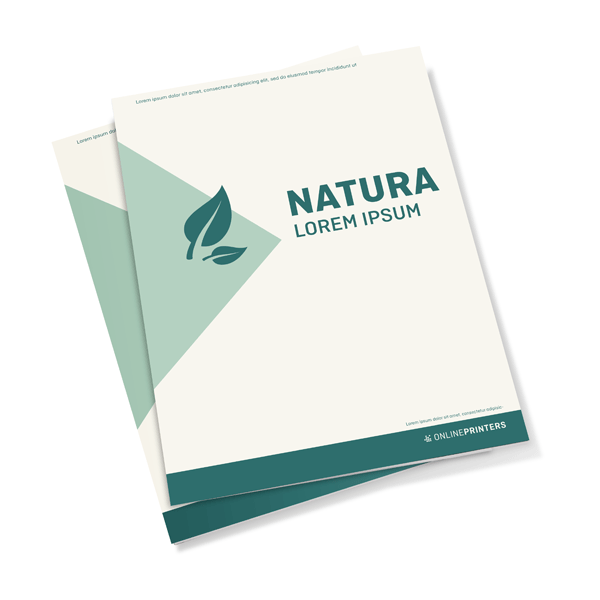 Brochures eco/natural paper