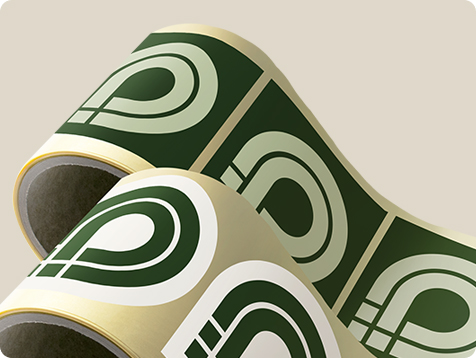 Labels on roll