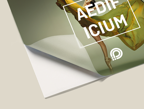 Clear promotional stickers