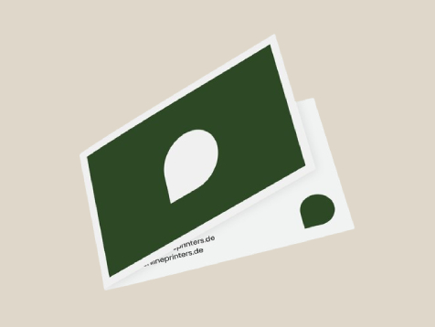 Folded business cards