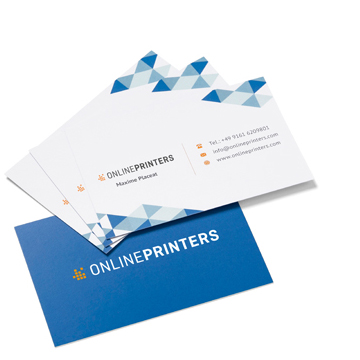 Image Equipped professionally with<br>classic business cards, 85 x 55 mm