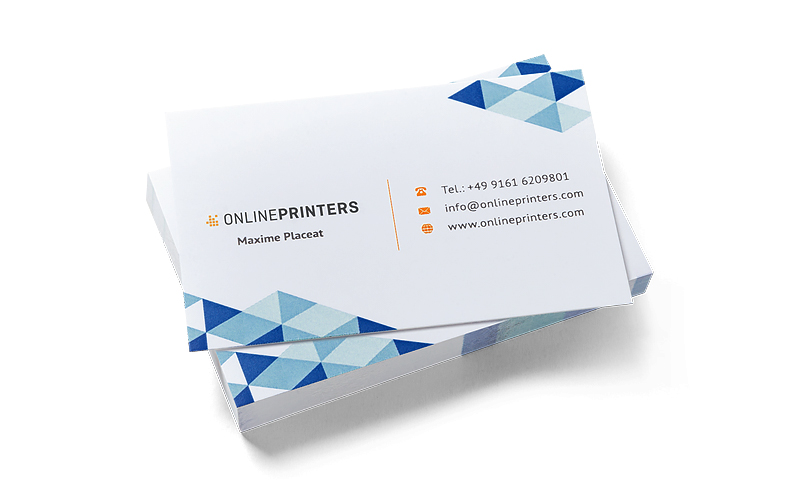 Business cards<br>printed on one side, 85 x 55 mm