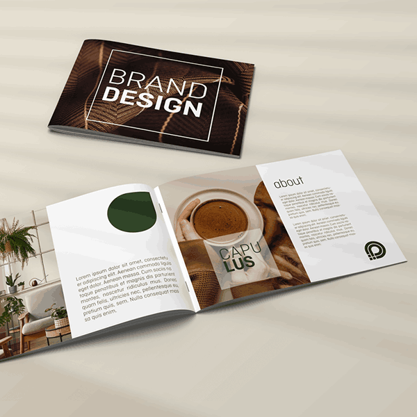 Image Open brochure in corporate design