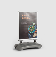 Sidewalk signs, incl. print
