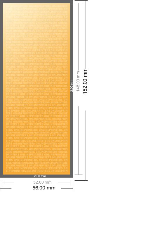 Bookmark Size Template Sablon