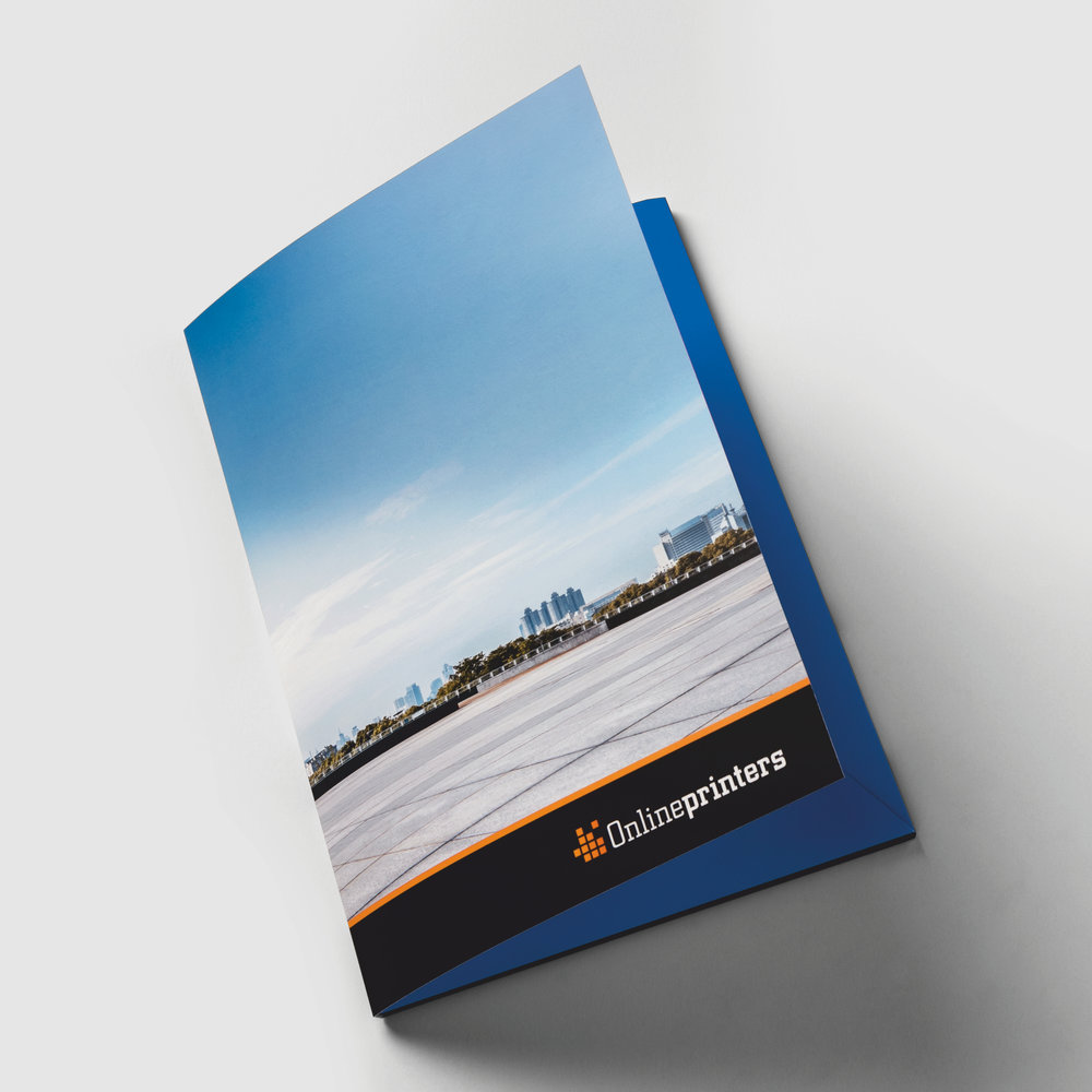 A4 Folders With Business Card Slits Single Sided Printing Onlineprinters
