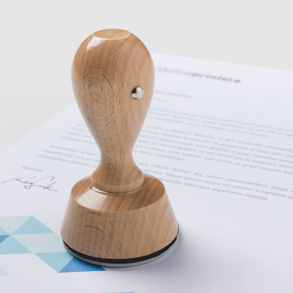 Custom Wood Stamp 50x50mm Free Delivery Onlineprinters