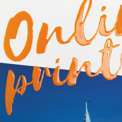 Flyers with spot relief varnish