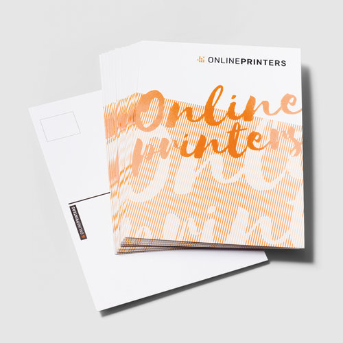 Postcards with spot UV varnish
