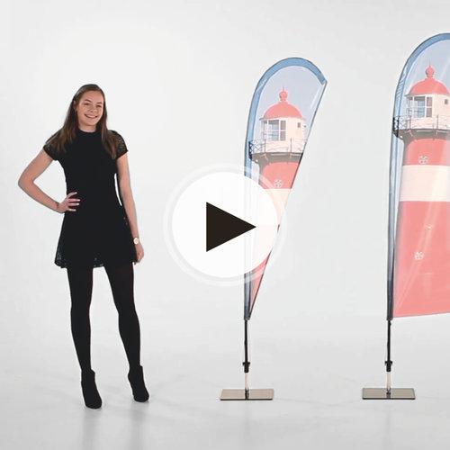 Drop Flag incl. print, 105.0 x 338.0 cm 1
