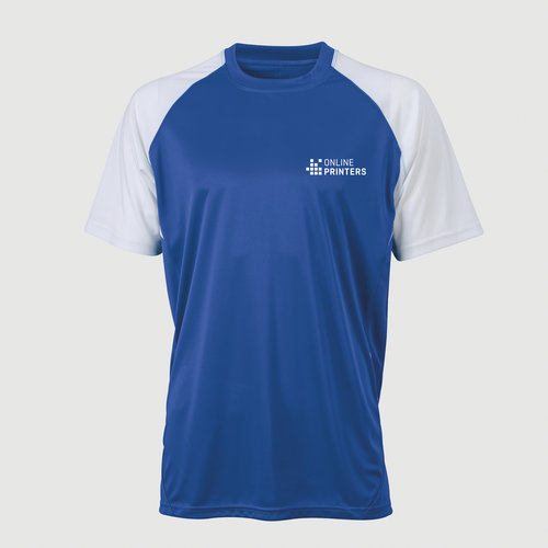 royal blue / white