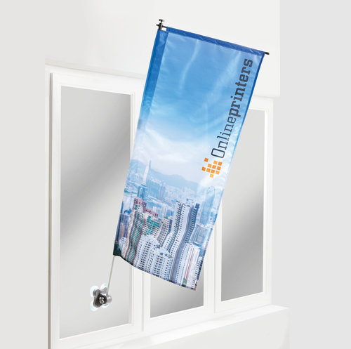 Window Flag incl. print, 54.0 x 123.0 cm 1