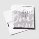 Postcards with spot silver foil Postcards with spot silver foil